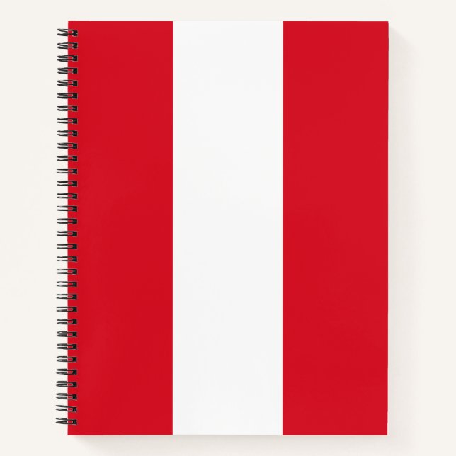 Peruanische Flagge (Peru) Notizbuch (Vorderseite)