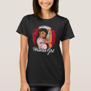 Peruanische Flagge Peru Peruanische Girl T-Shirt