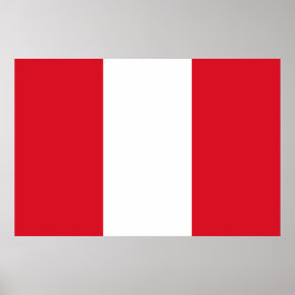 Peruanische Flagge (Peru) Poster