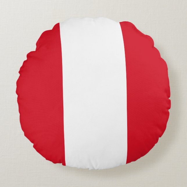 Peruanische Flagge (Peru) Rundes Kissen (Vorderseite)
