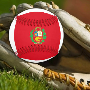 Peruanische Flagge & Peru-Sport / Baseball-Balls Baseball