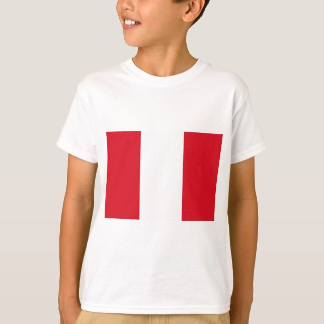 Peruanische Flagge (Peru) T-Shirt (Vorderseite)