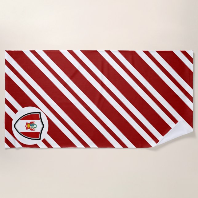 Peruanische Flagge Strandtuch (Vorderseite)