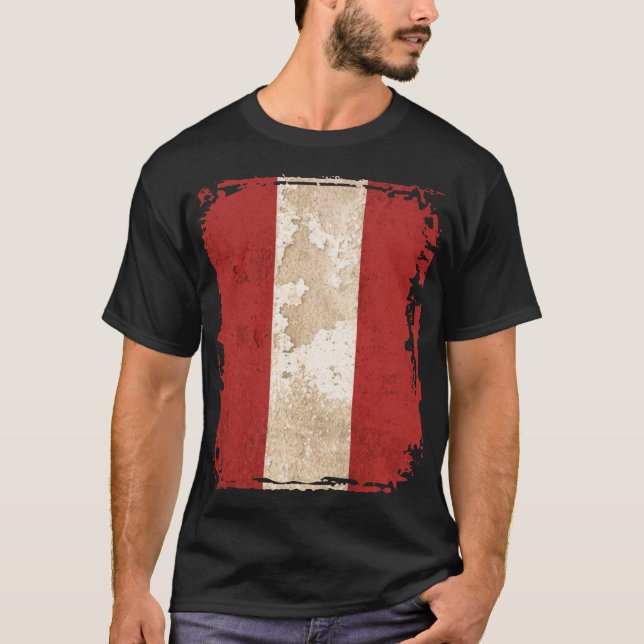 Peruanische Flagge T-Shirt (Vorderseite)