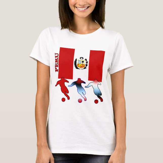 Peruanische Fußball-Spieler T-Shirt (Vorderseite)