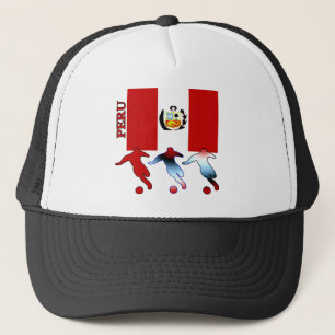 Peruanische Fußball-Spieler Truckerkappe