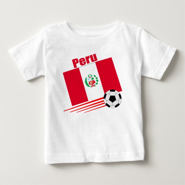 Peruanische Fußballmannschaft Baby T-shirt (Vorderseite)