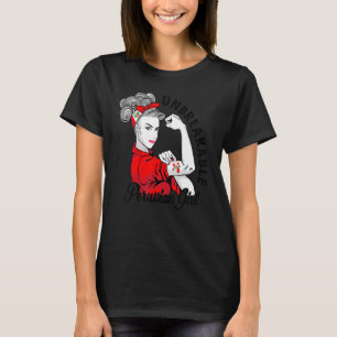 Peruanische Girl Unbrechbares Erbe Peru Flag Fraue T-Shirt
