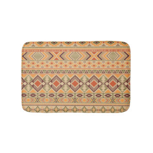 Peruanische Inder: Tribal Geometric Seamless Badematte