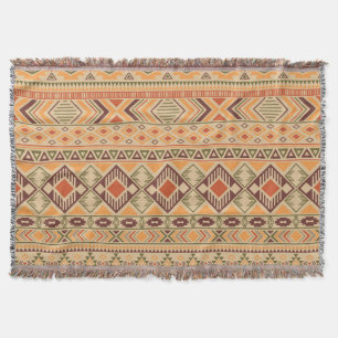 Peruanische Inder: Tribal Geometric Seamless Decke