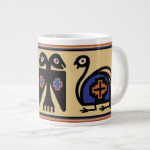Peruanische Inka-Stammvögel Riesige 20 Oz Kaffee-T