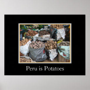Peruanische Kartoffeln - Markt-Stall Poster