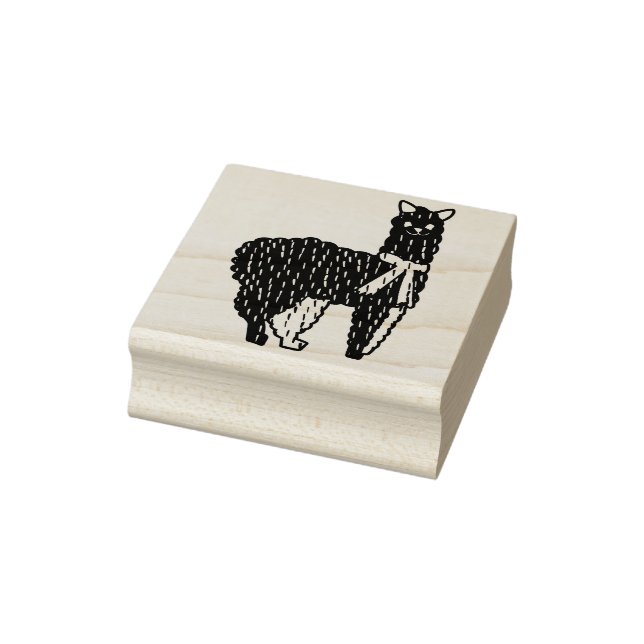 peruanische Lama Art Briefmarke Gummistempel (Stempel)