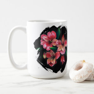 Peruanische Lilie Liebe ist die Antwort Liebestass Kaffeetasse