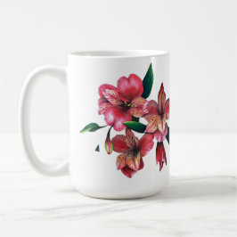 Peruanische Lilie Liebe ist die Antwort Liebestass Kaffeetasse