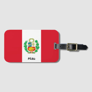 Peruanische Nationalflagge Patriotisch Gepäckanhänger