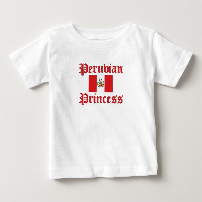 Peruanische Prinzessin Baby T-shirt (Vorderseite)