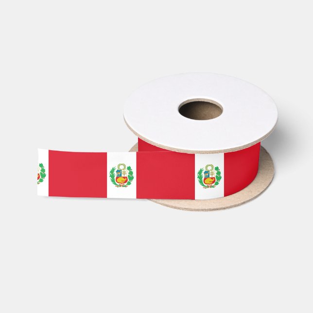 Peruanische Staatsflagge Satinband (Spule)