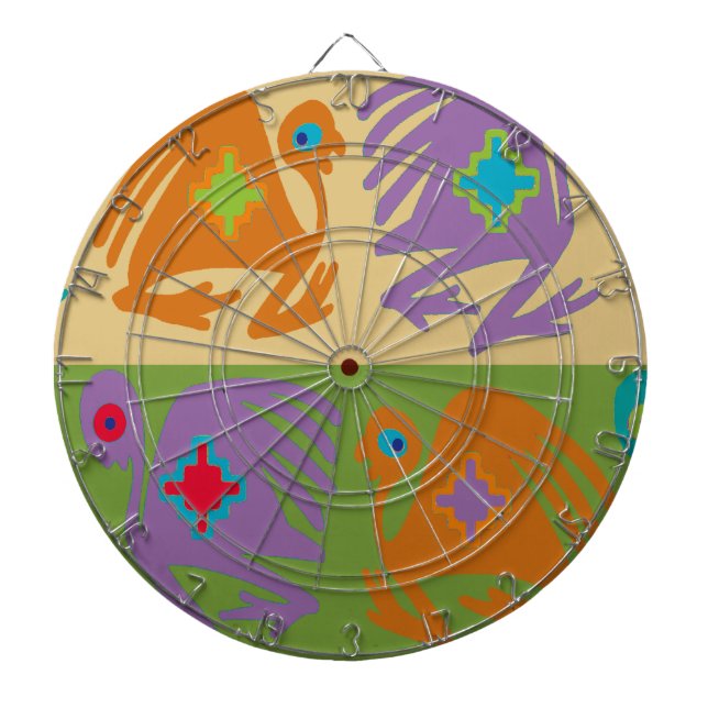 Peruanische Vögel Dartscheibe (vorne)