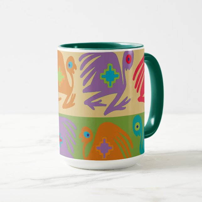 Peruanische Vögel Tasse (VorderseiteRechts)