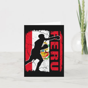 Peruanisches Boxing Team Peru Flag Boxhandschuhe Karte