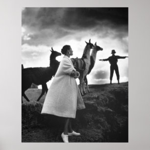 Peruanisches Modeportrait, 1952 Poster