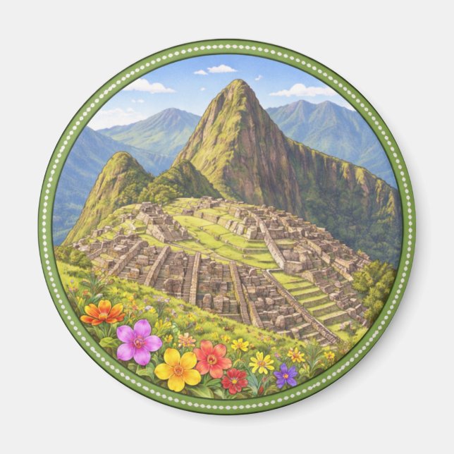 Perus Machu Picchu Magnet (Vorne)