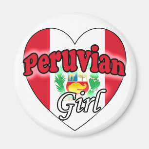 Peruvian Girl Magnet