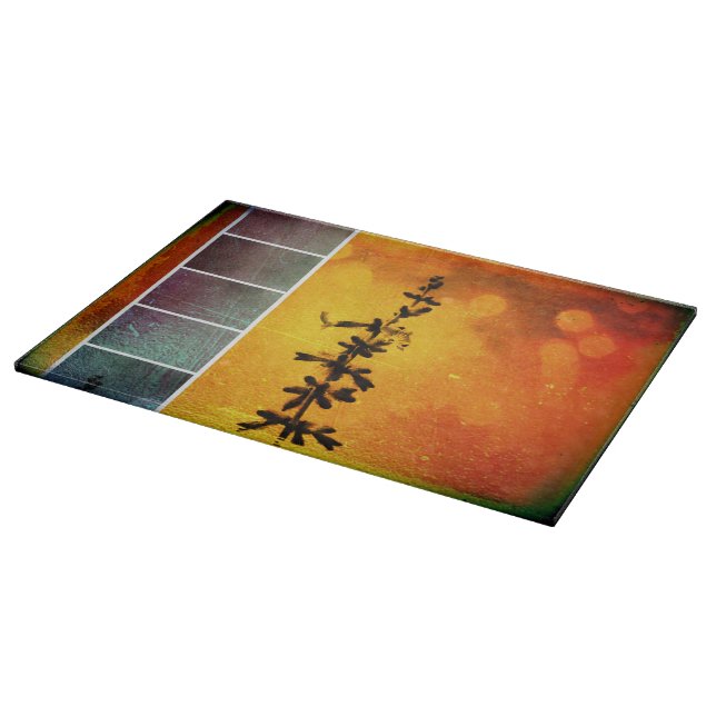 Pervoskia Collage Aflamme Cutting Board Schneidebrett (Ecke)