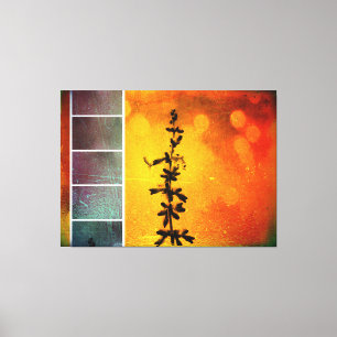 Pervoskia Collage Aflamme Wrapped Canvas Print Leinwanddruck