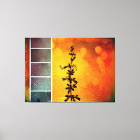 Pervoskia Collage Aflamme Wrapped Canvas Print