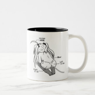 Pervy MäuseTasse Zweifarbige Tasse
