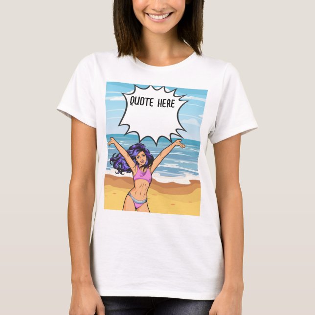 PERZONALISIERT MIT IHRER QUOTE T-Shirt (Vorderseite)