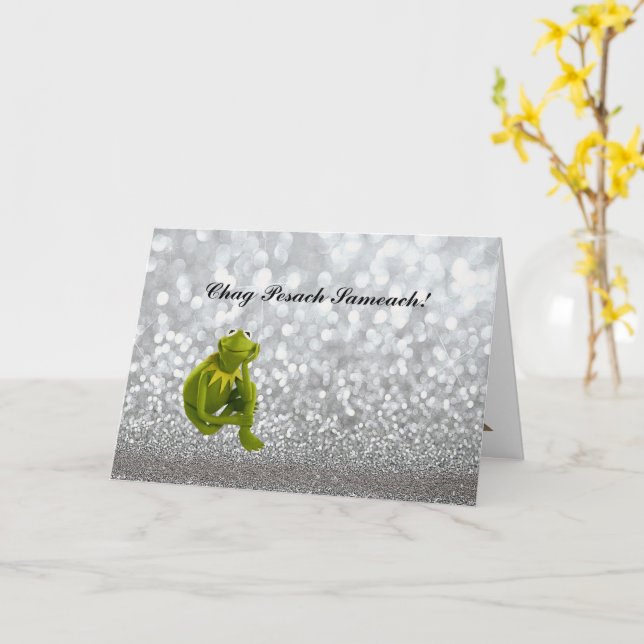 Pesach Greeting Card Happy Passover in Hebrew Karte (Gelbe Blume)