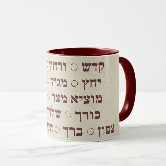 Pesach - Pasover Hebrew Sever Bühnen Kaffee Tasse (VorderseiteRechts)