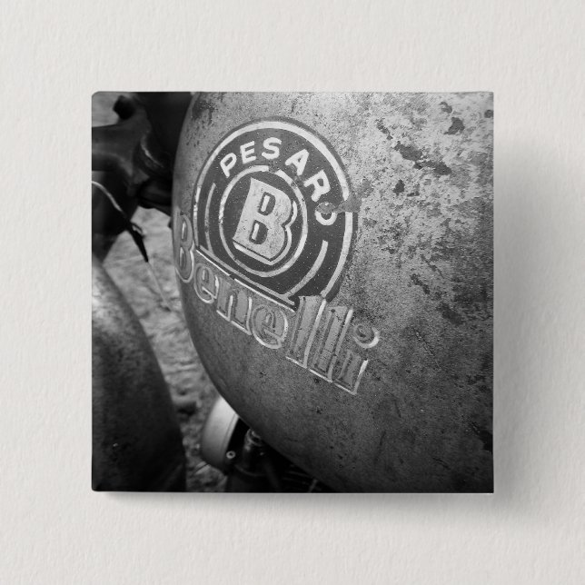 Pesaro Benelli Vintages Motorrad Button (Vorderseite)