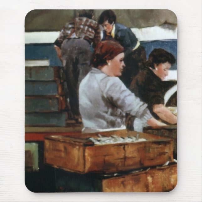 Pescaderas (Apunte)/Fischhändler (Skizze) Mousepad (Vorne)