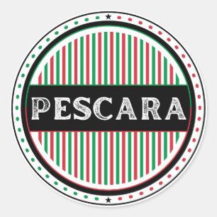 Pescara City Pride Emblem – Italienische Identität Runder Aufkleber