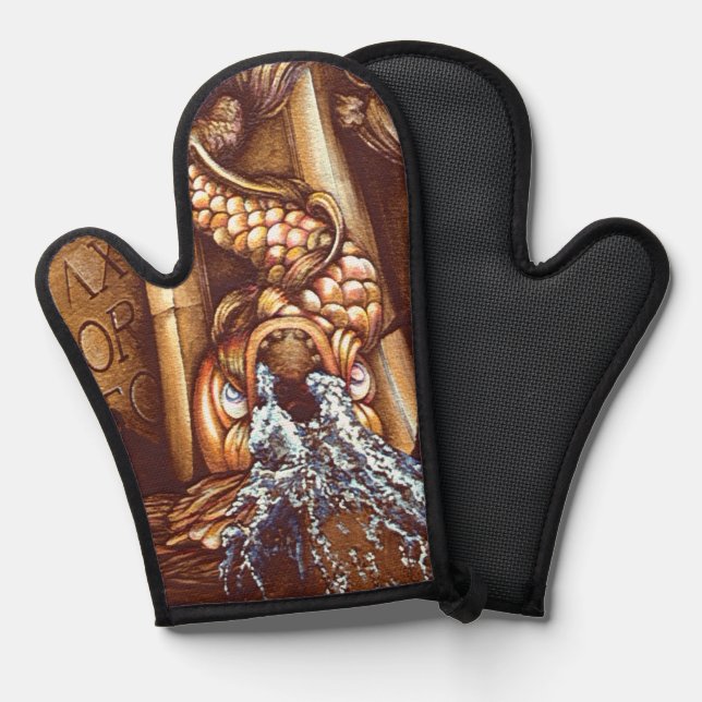 Pesce Ofenhandschuh (Vorderseite/Rückseite)