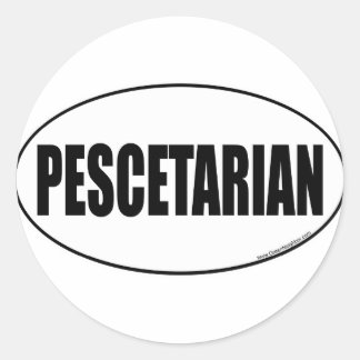 Pescetarier, Peskotarier Runder Aufkleber