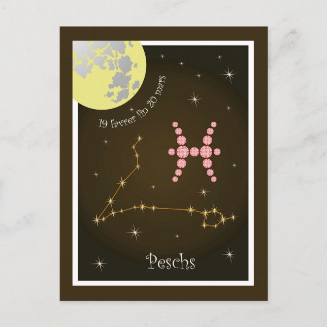 Peschs 19 favrer fin 20 mars Postkarte (Vorderseite)