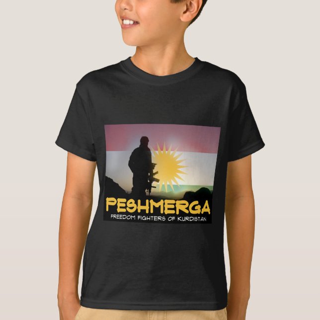 Peshmerga - FREIHEITS-KÄMPFER VON KURDISTAN T-Shirt (Vorderseite)
