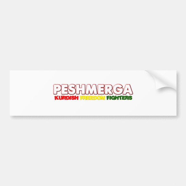 Peshmerga KURDISCHE FREIHEITS-KÄMPFER Autoaufkleber (Vorne)