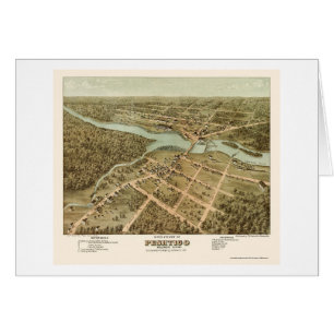 Peshtigo, carte panoramique de WI - 1871