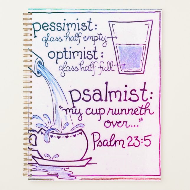 Pesimist/Optimist-Notebook Planer (Vorderseite)