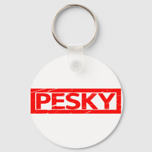 Pesky-Briefmarke Schlüsselanhänger