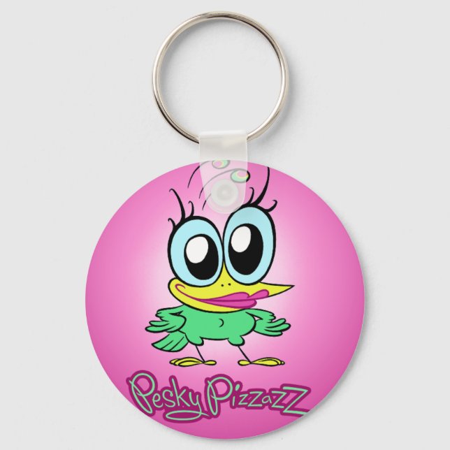 Pesky Pizzazz Schlüsselanhänger (Vorderseite)