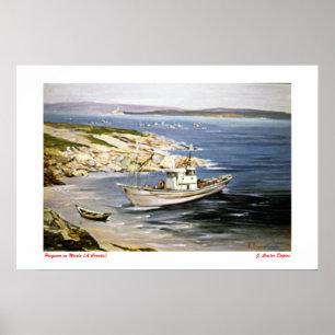 Pesquero en Muxía Poster