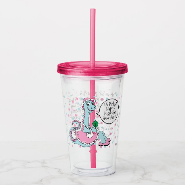 Pessach Acrylic Tumbler 16 oz Definition Dipyokarp Acryltrinkbecher (Vorderseite)