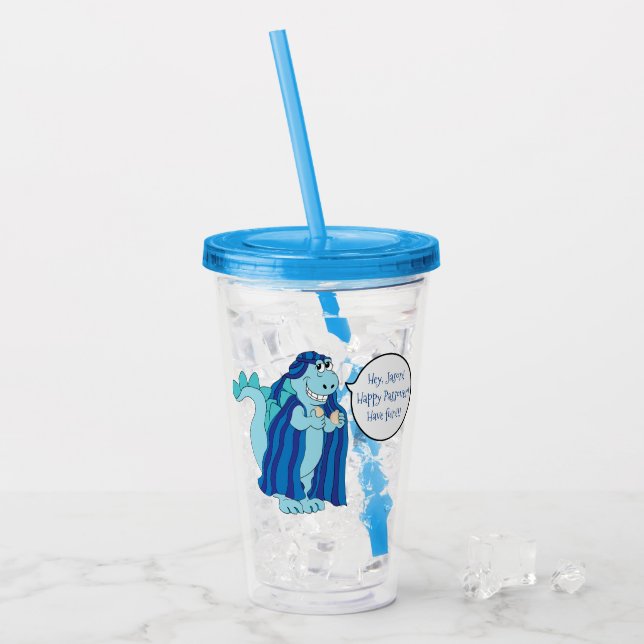 Pessach Acrylic Tumbler 16 oz Definition Sedersaur Acryltrinkbecher (Vorderseite Ice)